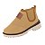 Botina Infantil Menino Molekinho Napa Moscou- Mostarda/ Creme - Imagem 3