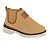 Botina Infantil Menino Molekinho Napa Moscou- Mostarda/ Creme - Imagem 1