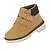 Bota Coturno Infantil Menino Molekinho Velcro Moscou- Mostarda/ Café - Imagem 3