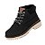 Bota Coturno Infantil Menino Molekinho Napa Moscou- Preto - Imagem 3