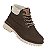 Bota Coturno Infantil Menino Molekinho Napa Moscou- Café/ Branco OFF - Imagem 2