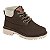 Bota Coturno Infantil Menino Molekinho Napa Moscou- Café/ Branco OFF - Imagem 1