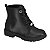 Bota Coturno Infantil Menina Molekinha Napa Metalizado Tamisa-Preto - Imagem 1