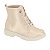Bota Coturno Infantil Menina Molekinha Napa Metalizado Tamisa- Creme - Imagem 1