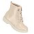 Bota Coturno Infantil Menina Molekinha Napa Metalizado Tamisa- Creme - Imagem 2