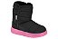 Bota Infantil Menina Molekinha Led Lycra Perola- Preto/ Rosa - Imagem 4