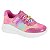 Tênis Infantil Menina Molekinha Tecido Brilho Tanaca- Verniz London/ Multi Amarelo/ Rosa - Imagem 1