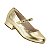 Sapatilha Infantil Menina Salto Molekinha Metalizado Premium- Dourado - Imagem 2