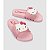 Chinelo Slide Infantil Menina Hello Kitty Mania- Rosa Branco - Imagem 1