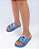 Chinelo Infantil Slide Disney Mania Stitch- Azul/Azul Glitter - Imagem 3