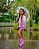 Galocha Infantil Menina Stitch Colorful- Rosa Médio/ Azul - Imagem 7