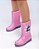 Galocha Infantil Menina Stitch Colorful- Rosa Médio/ Azul - Imagem 3
