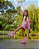 Galocha Infantil Menina Stitch Colorful- Rosa Médio/ Azul - Imagem 5