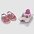 Sandália Infantil Menina Patrulha Canina Boat- Rosa/ Rosa Glitter - Imagem 2