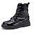 Bota Infantil Menina Mini Sua Cia Verniz Fivela- Preto/Preto - Imagem 3
