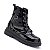 Bota Infantil Menina Mini Sua Cia Verniz Fivela- Preto/Preto - Imagem 2