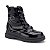Bota Infantil Menina Mini Sua Cia Verniz Fivela- Preto/Preto - Imagem 1