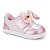Tênis  Infantil Menina Mini Sua Cia- Perolizado/ Rosa Ballet/ Branco - Imagem 1