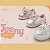 Tênis  Infantil Menina Mini Sua Cia- Perolizado/ Branco/ Rosa - Imagem 5