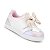 Tênis  Infantil Menina Mini Sua Cia- Perolizado/ Branco/ Rosa - Imagem 2