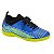 Chuteira Infantil Futsal Molekinho Uberlandia- Azul Fluor/ Amarelo/ Preto - Imagem 1