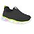 Tênis Infantil Menino Slip Molekinho  Led Lycra- Preto/ Verde - Imagem 1