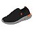 Tênis Infantil Menino Molekinho Slip Lycra Neoplex- Preto/ Laranja - Imagem 3