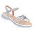 Sandália Infantil Menina Talim Florença- Azul Sky/Branco/ Cristal - Imagem 2