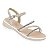 Sandália Infantil Menina Molekinha Turim Tira Florencia- Branco OFF/ Branco Cristal - Imagem 2