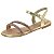 Sandália Infantil Menina Molekinha Tira Valência- Dourado/ Creme/ Cristal - Imagem 3