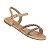 Sandália Infantil Menina Molekinha Tira Valência- Nude/Creme/ Ouro Claro - Imagem 2