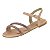 Sandália Infantil Menina Molekinha Tira Valência- Nude/Creme/ Ouro Claro - Imagem 3