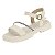 Sandália Infantil Menina Molekinha Turim Florença Strass- Branco OFF/ Cristal - Imagem 3