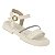 Sandália Infantil Menina Molekinha Turim Florença Strass- Branco OFF/ Cristal - Imagem 2