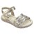 Sandália Infantil Menina Pampili Candy- Dourado/ Prata - Imagem 3