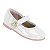 Sapatilha Infantil Menina Molekinha Verniz Premium- Branco/ Rosa - Imagem 2