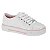 Tênis Infantil Menina Molekinha Turim Verniz Premium- Branco/ Rosa - Imagem 1