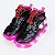Tênis Infantil Menina Pampili Sneaker Led- Preto/ Pink - Imagem 2
