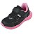 Tênis Infantil Menina Mini Soft Pampili-Preto/Pink - Imagem 2