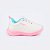 Tênis Infantil Menina Pampili Mini Soft- Branco/ Rosa - Imagem 2