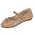 Sapatilha Infantil Menina Molekinha Verniz Premium- Nude - Imagem 3