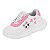 Tênis Infantil Menina Molekinha Estelar- Branco/ Glitter Rosa - Imagem 3