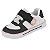 Tênis Infantil Menina Molekinha Turim- Branco/ Preto/ Rosa - Imagem 3