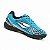 Chuteira Infantil Society Dray- Azul Celeste/ Branco/ Preto - Imagem 2