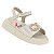 Sandália Infantil Menina Molekinha Twist- Branco OFF - Imagem 2