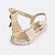 Sandália Infantil Menina Pampili Candy Laço- Dourado - Imagem 6