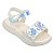 Sandália Infantil Menina Pampili Bia- Branco - Imagem 1
