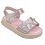 Sandália Infantil Menina Pampili Petit- Rose Metal - Imagem 1