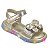 Sandália Infantil Menina Pampili Mini Led- Dourado - Imagem 1