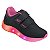 Tênis Infantil Menina Kidy Led Fun- Preto/ Rosa - Imagem 2